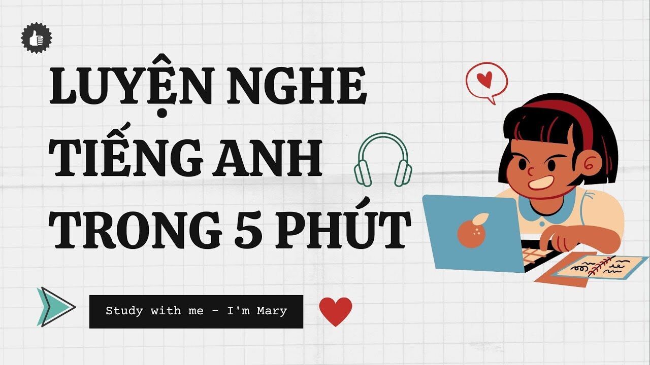 📚 (24) Bài tập Luyện Nghe Tiếng Anh trong 5 phút IELTS| Study with me ❤ - YouTube